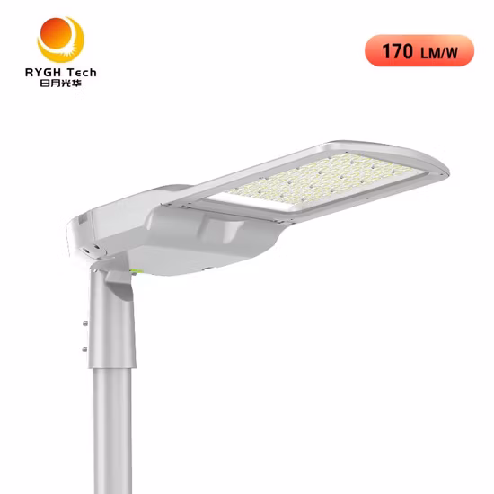 Outdoor Public Road Lighting LED Luces IP66 Photocell Shoebox Lamp Aluminum Pole Housing 170lm/W Integrated 50W 100W 150W 200W LED Street Light